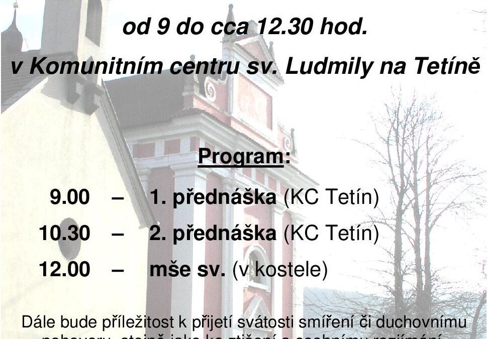 Postní duchovní obnova
