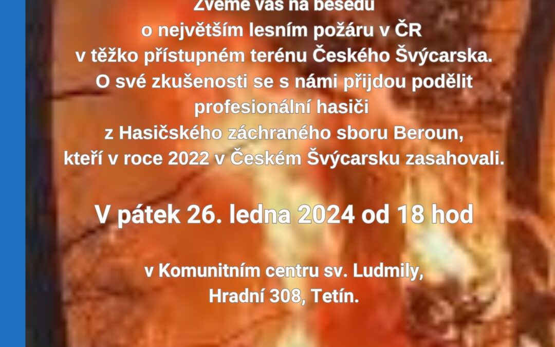 Největší lesní požár v ČR