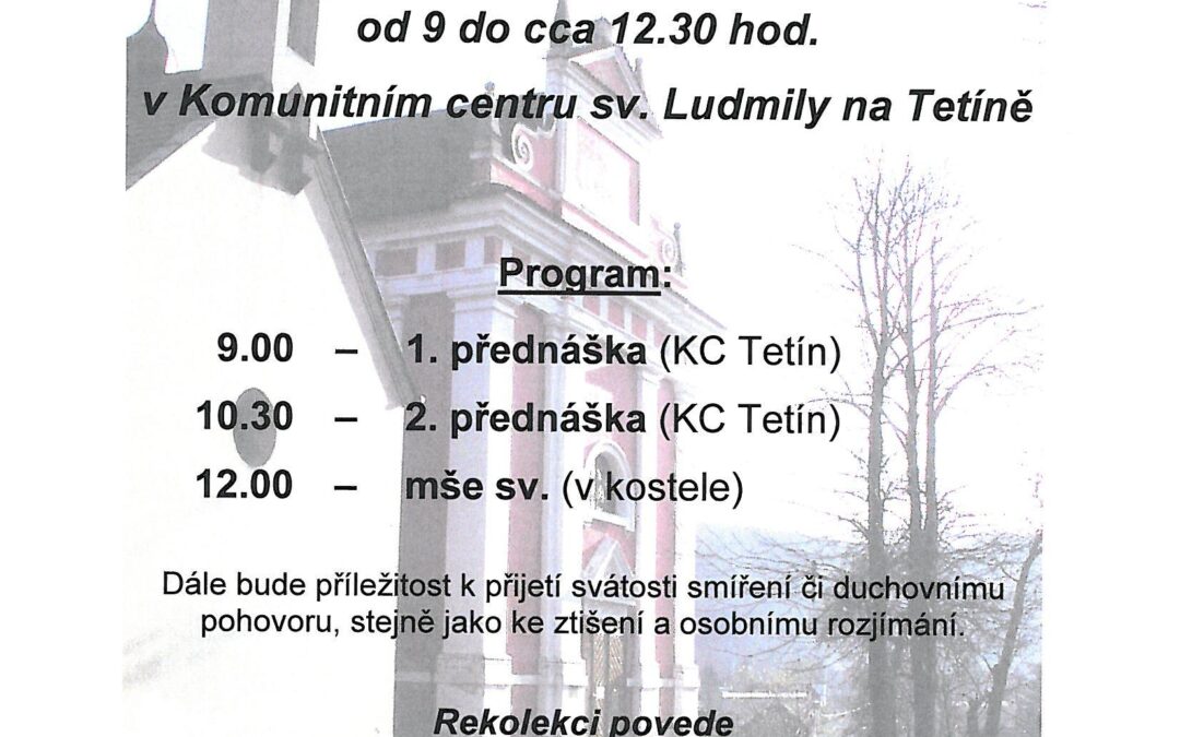 Postní duchovní obnova
